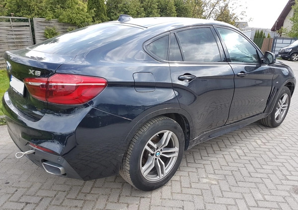 BMW X6 cena 92500 przebieg: 84900, rok produkcji 2018 z Przasnysz małe 596